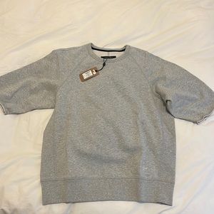Short sleeve rag and bone grey medium sweater